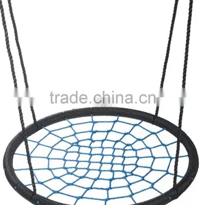 Outdoor Black and Blue Playground Net Children Swing Chair thumbnail-2