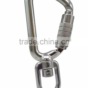 A204KTL Tool Swivel Carabiner Aluminum 8kN Safety Tether Hook thumbnail-1