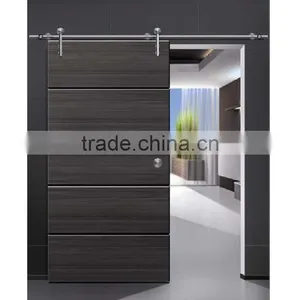 Satin Stainless Steel 304 Sliding Door Roller Track Wheel Floor Guide For Wooden Door thumbnail-2