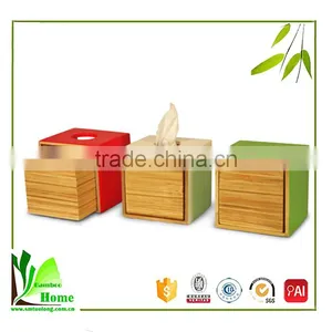 Superior Quality Cheap Bamboo Tissue Paper Box Holder thumbnail-5