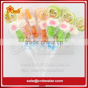 Gelatin Candy Marshmallow Lollipop / Smile Face Jelly Lollipop/ Gummy Jelly Marshmallow Pop thumbnail-1