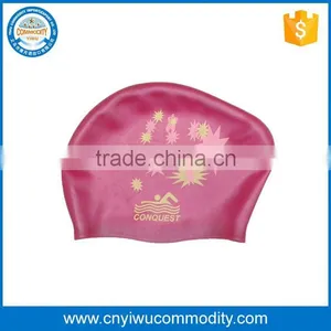 New Fashion Nice Silicone Swim Cap Flexible Durable Swimming Hat thumbnail-1