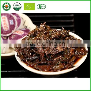 Chinese Cooked Pu-erh Tea Leaves Yunnan Puer Delicious Sweet Glutinous Rice Sweet Tuo Tea Crude Ripe Tea thumbnail-4