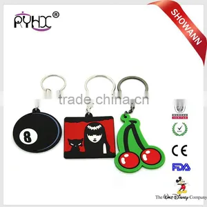 Promotion Key Chain Custom , Soft Silicone Car Key Ring Keychain thumbnail-1
