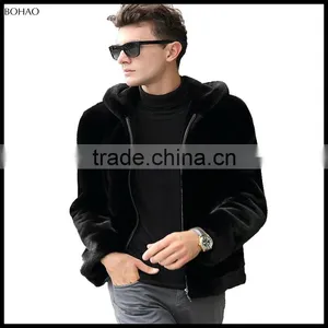 2016 Hot New Design Jacket Mink Fur Short Hair Men Coat thumbnail-3
