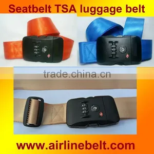NEW Seatbelt Assorted Color Luggage Strap, Top Quality thumbnail-1