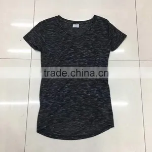 Clearance Sale Women Slub Cotton Casual T-shirt thumbnail-1