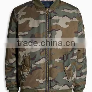 Custom Boys Camo 100% Polyester Bomber Jacket for Kids thumbnail-1