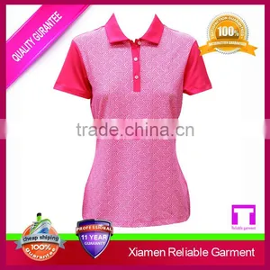 100% Cotton Body Fit Polo Shirt, Womens Square and Stripe Polo Shirt Clothing Wholesale Manufacturers thumbnail-3