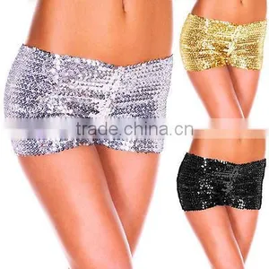 Walson Sexy Metallic Sequins Clubwear Party Stretch Shorts Hot Pants 9 Colors thumbnail-6