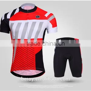 BEROY 2016 Summer Breathable Bicycle Jersey Set Short Sleeve for Men,china Custom Cycling Jersey With Bib Shorts thumbnail-2