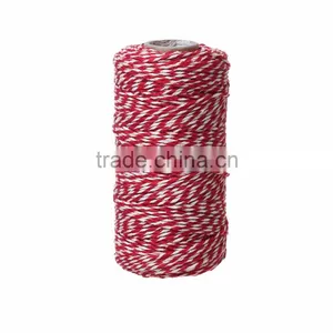 Wholesale High Quality Colored Red Stripe Cotton Jewelry Sewing Thread Cord thumbnail-1