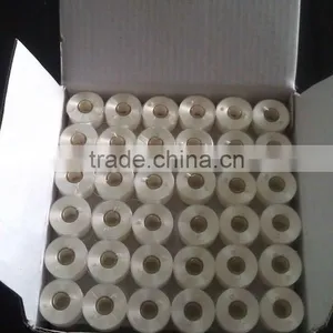 White Prewound Bobbin Thread thumbnail-2