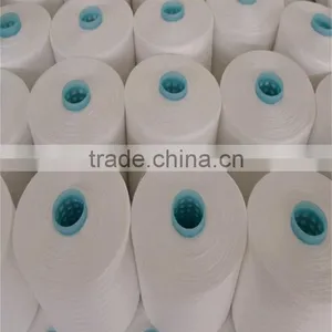 Wuhan Supplier Wholese Raw White Ne 20/2 100 Percent Virgin Polyester Spun Yarn for Kniting thumbnail-3