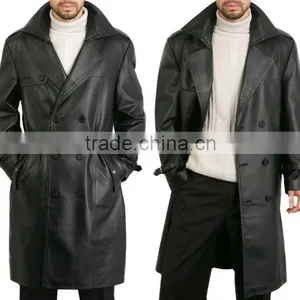 Leather Long Coat thumbnail-3