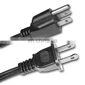 Heavy Duty Power Cord American Style Cable Plug 2 Blade thumbnail-1