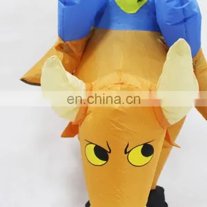 HI Adult Cow Costume Inflatable Bull Ride on Animal Costume for Party thumbnail-5
