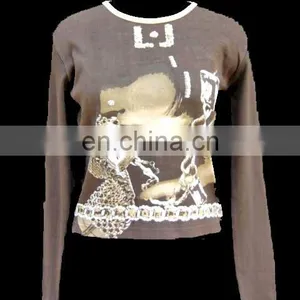 HAND PRINTED Knitted Blouse 2017 thumbnail-3