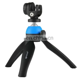 Newest Camera Tripod ,PULUZ Pocket Mini Tripod Mount With 360 Degree Ball Head & Phone Clamp for Smartphones(Blue) thumbnail-1