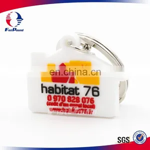 Personalized House Shaped PVC Key Chain thumbnail-1