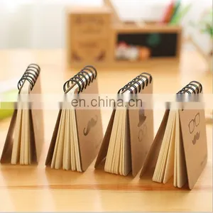 Hard Craft Paper Cover Spiral Note Books Moustach/caps/Glass /pipe Men's Style Mini Notebooks thumbnail-2