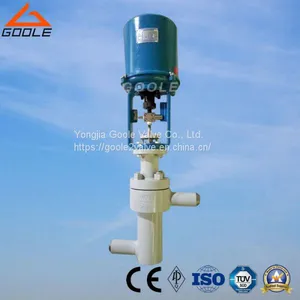 Electric Actuated Angle Type Unbalanced Labyrinth High Pressure Control Valve (ZDSJ) thumbnail-1
