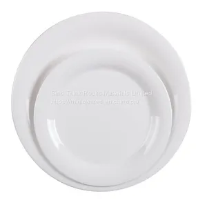 8inch and 10.5inch White Color Melamine Round Dinner Plate thumbnail-1