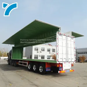 Wing Van Semi Trailer Box Cargo Wing Open Box Truck Trailer thumbnail-5