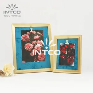 INTCO Gold Table Photo Frame With Metal Clip 5×7 11×14 Inch thumbnail-1