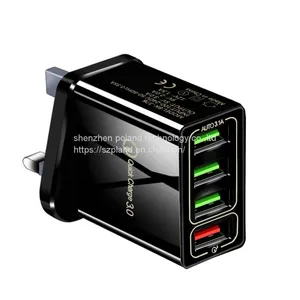 Quick Charge 3.0 4.0 USB Charger 3.1A Fast Wall Mobile Phone Charger For 4 Ports Adapter QC 3.0 Charger Wholesale thumbnail-4