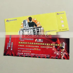 New Arrive High-quality Hot Stamping Foil Ticket Printing thumbnail-2