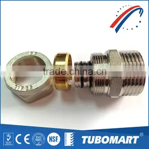 China Factory High Quality TM-100 Male Straight Screw Fitting Brass Fitting for PAP Pipe thumbnail-1