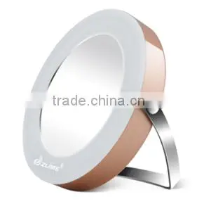 Makeup Mirror Stand Round Compact Mirror 3X Magnifying Mirror With LED Light ZLIME ZL-M1306 thumbnail-5