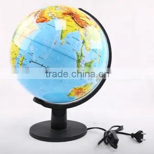 32cm Arabic Plastic Lamp Globe , Illuminated Globe thumbnail-1