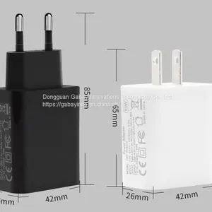 Mobile Phone Chargers, QC3.0 + PD Type C Accessories EU/US Travel Adapter OEM Service thumbnail-2