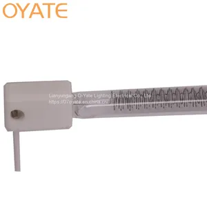 Medium Wave 220v1500w OYATE Heating White Reflector Infrared Halogen Single Tube Lamps thumbnail-1