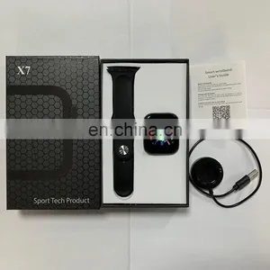 Drop Shiping Smart Watch X7 BT Call Full Touch Heart Rate Blood Pressure Wrist Smartwatch For Men Women Sport Watch thumbnail-1