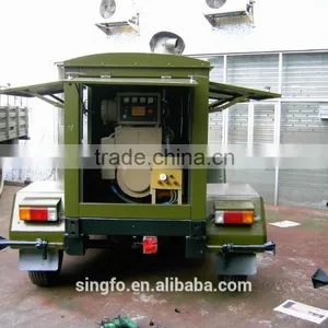 70KVA Tailer Type Portable Electrical Diesel Generators With CE Certification and 1104A-44TG1 Engine for Sale thumbnail-1