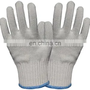 Glass Handing HPPE Stain Steel ANSI A4 Anti Cut Resistant Butcher Safety Work Gloves thumbnail-1