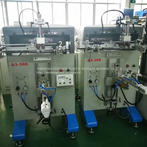 Manual Screen Printing on Bottles Water Cosmetic Container Plastic Cup Small Semi Auto Round Printer Bottle Printing Machine thumbnail-1