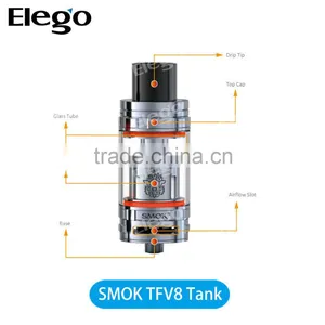 100% Original Smok TFV8 6.0 ml Tank /Black/Silver TFV8 Wholesale, Smok TFV8 Tank Wholesale thumbnail-2