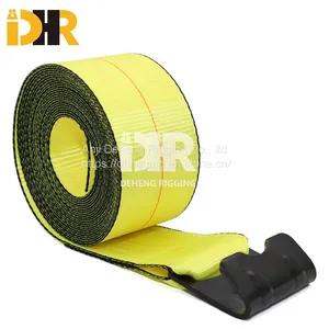 2 Inch Winch Strap With Wire Hook / Flat Hook / D - Ring / Chain Anchor thumbnail-1