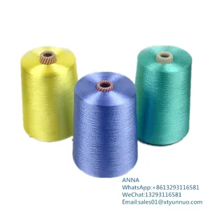 Colorful With Dyeing Tube Weaving Knitting Yarn Cotton Polyester Blend Yarn thumbnail-5