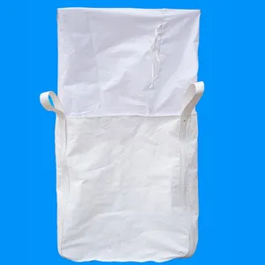 Popular Pp Woven 1000kg 1500kg Breathable Fibc Pp Bulk Big Bags For Firewood Potato Seed Or Agricultural Products With Baffle thumbnail-4