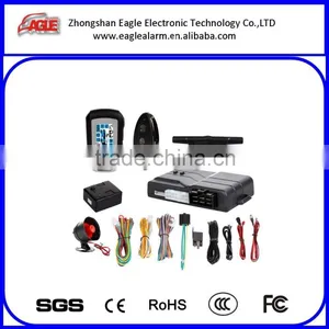 Auto Central Lock 2 Way Universal Car Key Alarm System up to 2000 Meters With Remote Start Function thumbnail-1