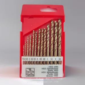 A Set of 13 HSS Drill Bits 1.5mm-6.5mm Round Shank Straight Spiral Drill Bits, Suitable for Steel, Stainless Steel, Hard Metal, Plastic, Wood, Etc thumbnail-4