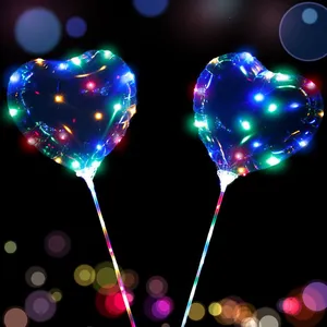 IShine Hot Selling Theme Party Supplies Wholesale Birthday Decor Party Light Up Led Bobo Balloons thumbnail-2