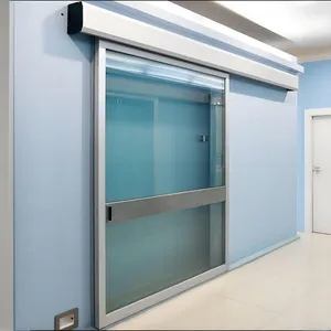 MBS-YT07 Automatic Hermetic Sliding Airtight Glass Door for Hospital Room Use thumbnail-1
