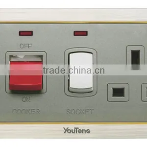 45A +13A British Switched Socket With Neon thumbnail-1