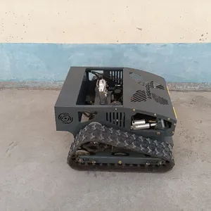 Industrial Grade Gasoline Electric Hybrid Single Cylinder Fast Weeding Rubber Track Remote Brush Mower With 550mm Cutting Width thumbnail-3